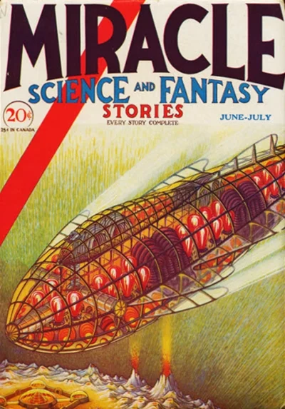 SCP-095 예언적 만화 - 1930년대 SF 펄프 잡지 표지